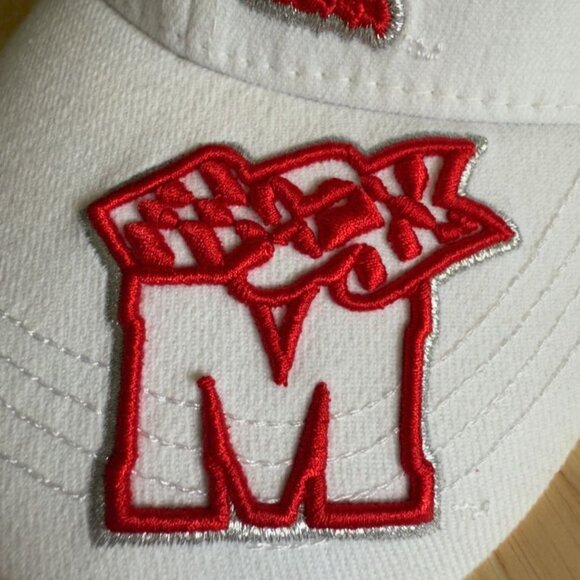 Maryland Terrapins Baseball Cap White/Red One-Fit Top Of The World - Picture 3 of 10